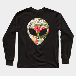 Tropical Alien Head Long Sleeve T-Shirt